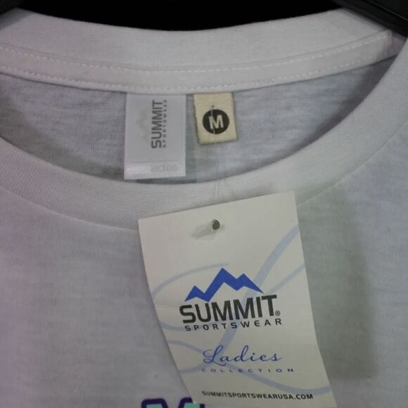 SUMMIT JORDYN CREW NECK CROPPED TEE WITH SLEEVE STRIPES CLEMSON TIGERS M NWT - Picture 6 of 8